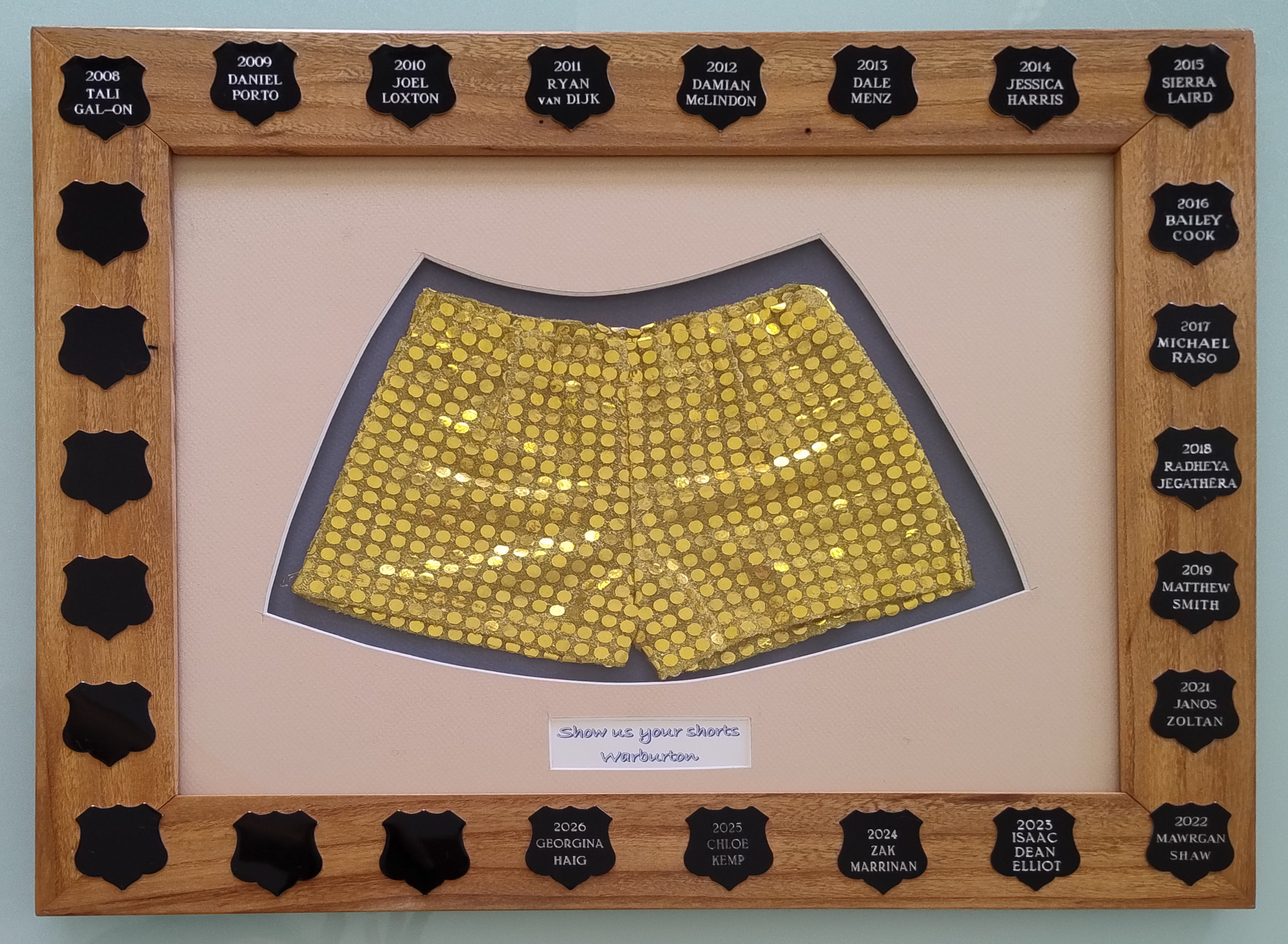 The Golden Shorts Award trophy